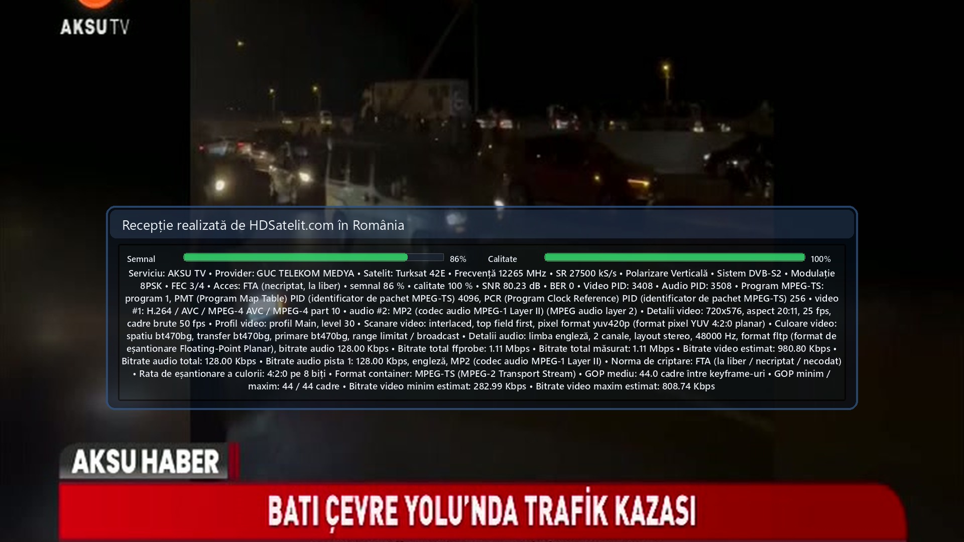 Снимка от приемника HD Satelit: AKSU TV (1)