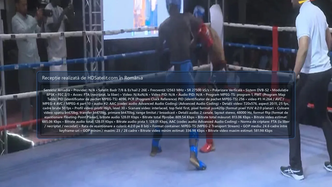 Arriadia la liber prin Badr 7/8 și Es'hail 2, recepționat în România