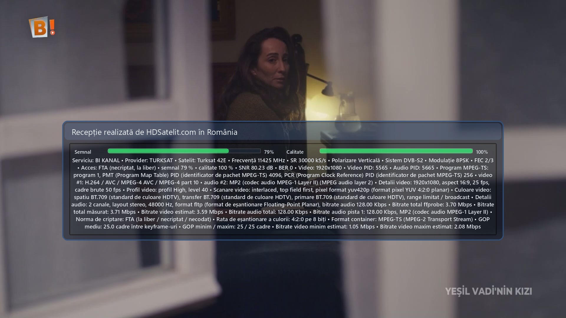Captura del receptor HD Satelit: BI KANAL (1)