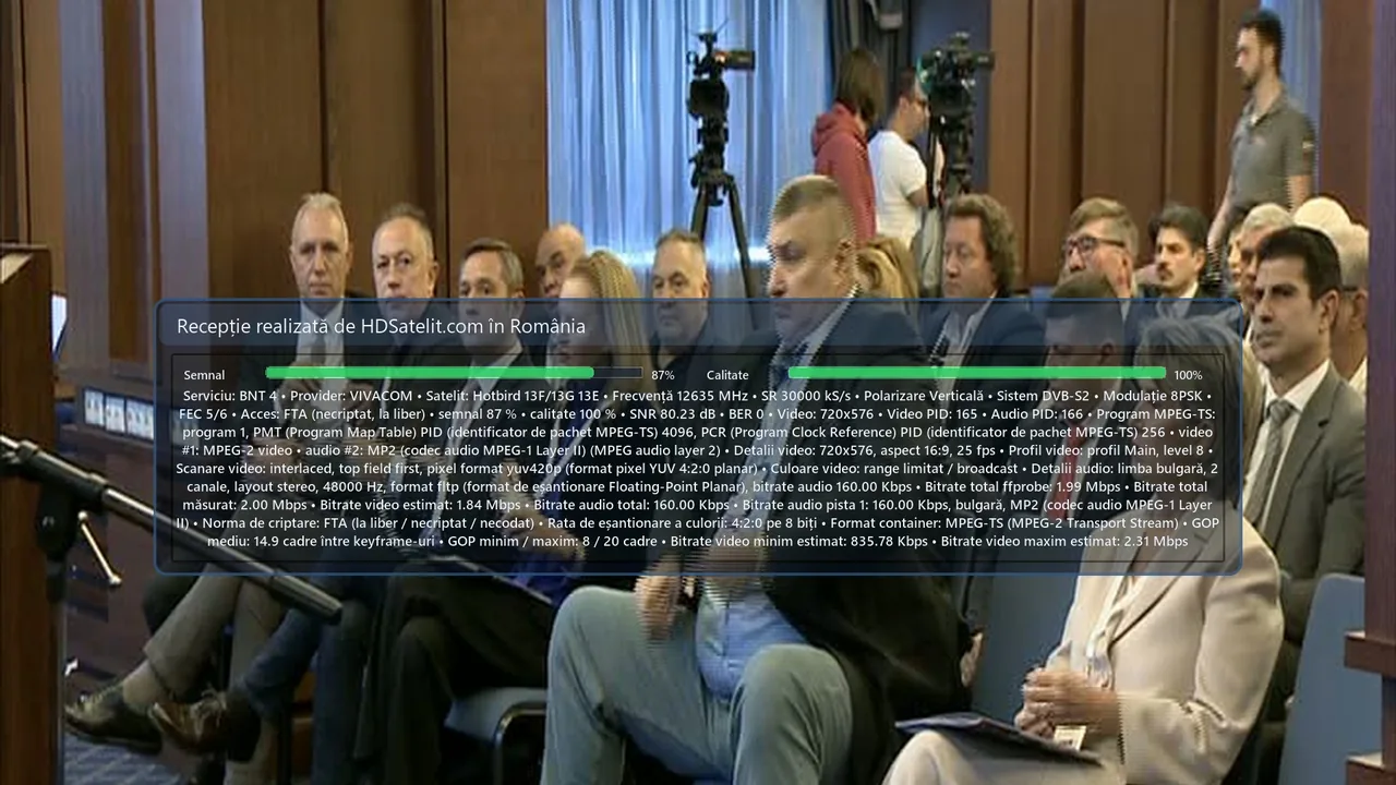 BNT 4, televiziunea publică bulgară recepționată la liber pe Hotbird 13F/13G