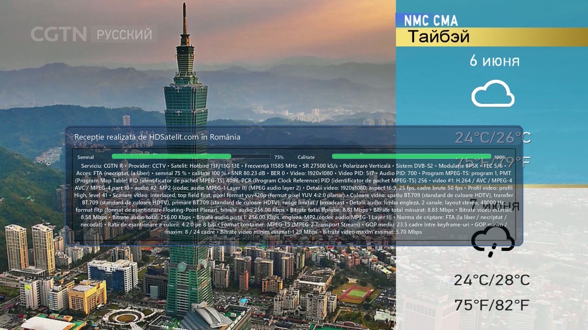 Captura del receptor HD Satelit: CGTN R (2)