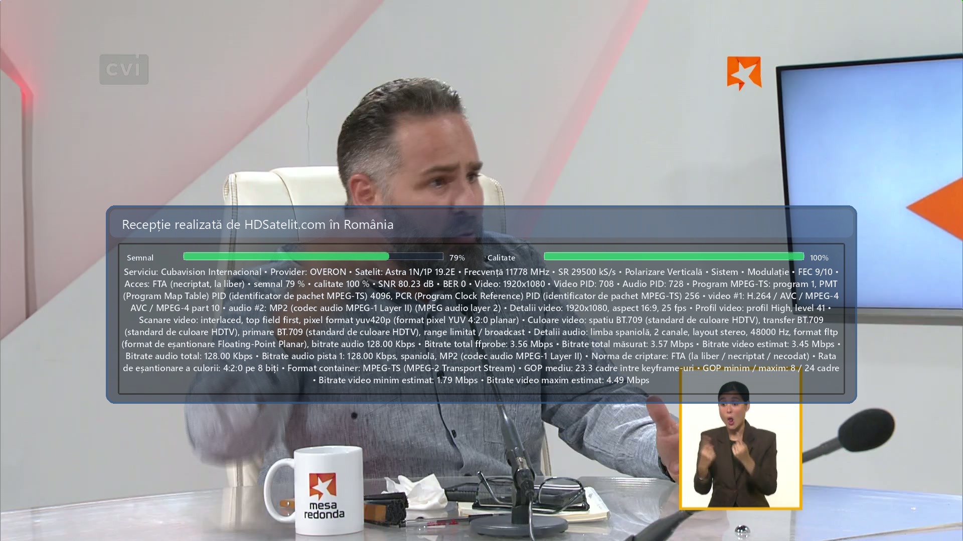 Captura del receptor HD Satelit: Cubavision Internacional (2)