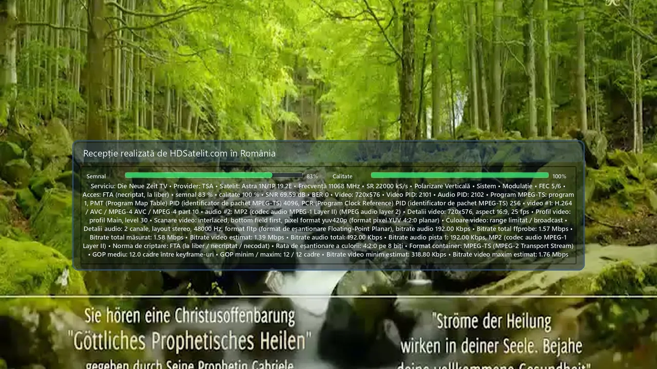 Die Neue Zeit TV, un post german de nișă găsit la liber prin Astra 19,2°E