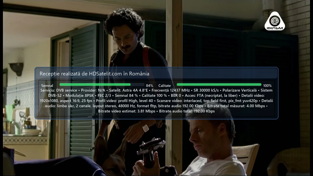 DVB service poate fi recepționat gratuit prin satelit în România, la Astra 4A 4.8°E