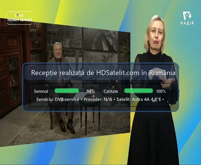 DVB service poate fi recepționat gratuit prin satelit în România, la Astra 4A 4.8°E