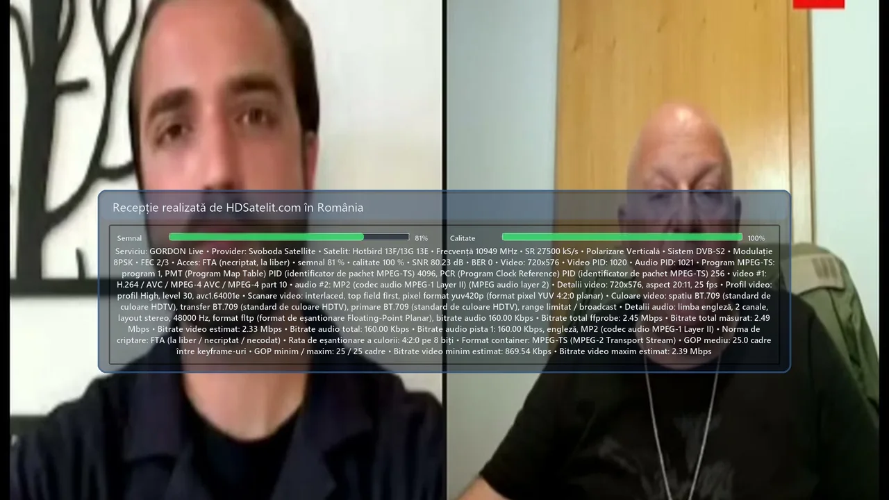 GORDON Live prin Hotbird, recepționat în România: ce aduce canalul din pachetul Svoboda