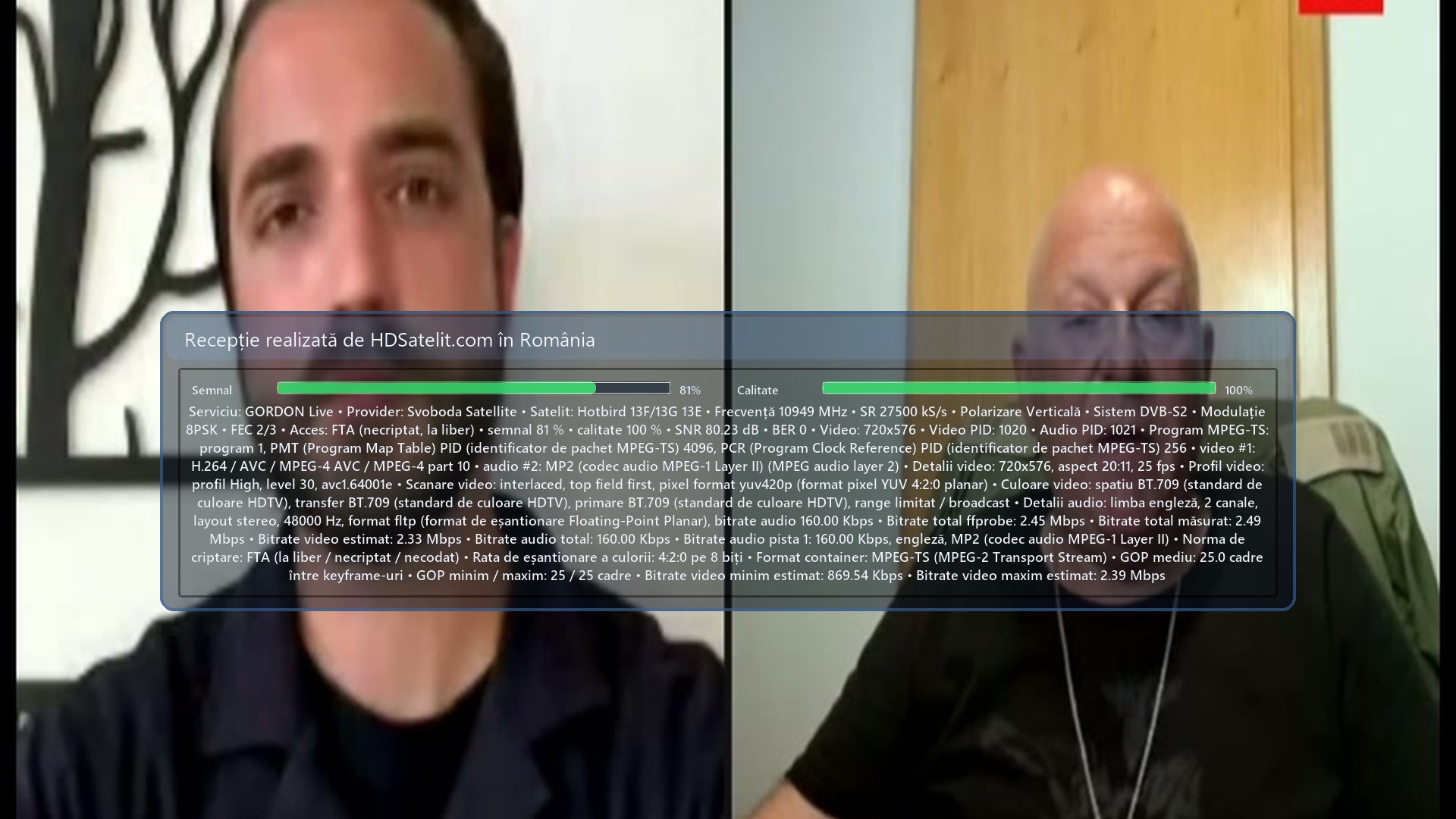 Aufnahme vom HD-Satelit-Receiver: GORDON Live (1)