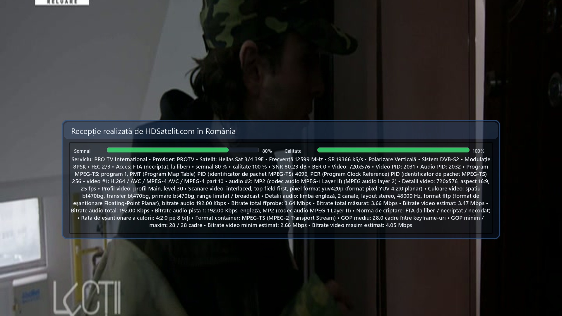 Captura del receptor HD Satelit: PRO TV International (1)
