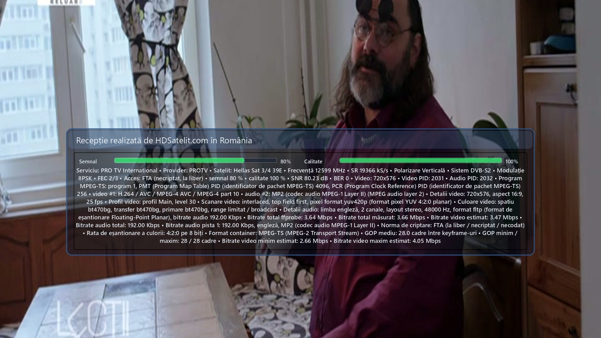 Captura del receptor HD Satelit: PRO TV International (2)