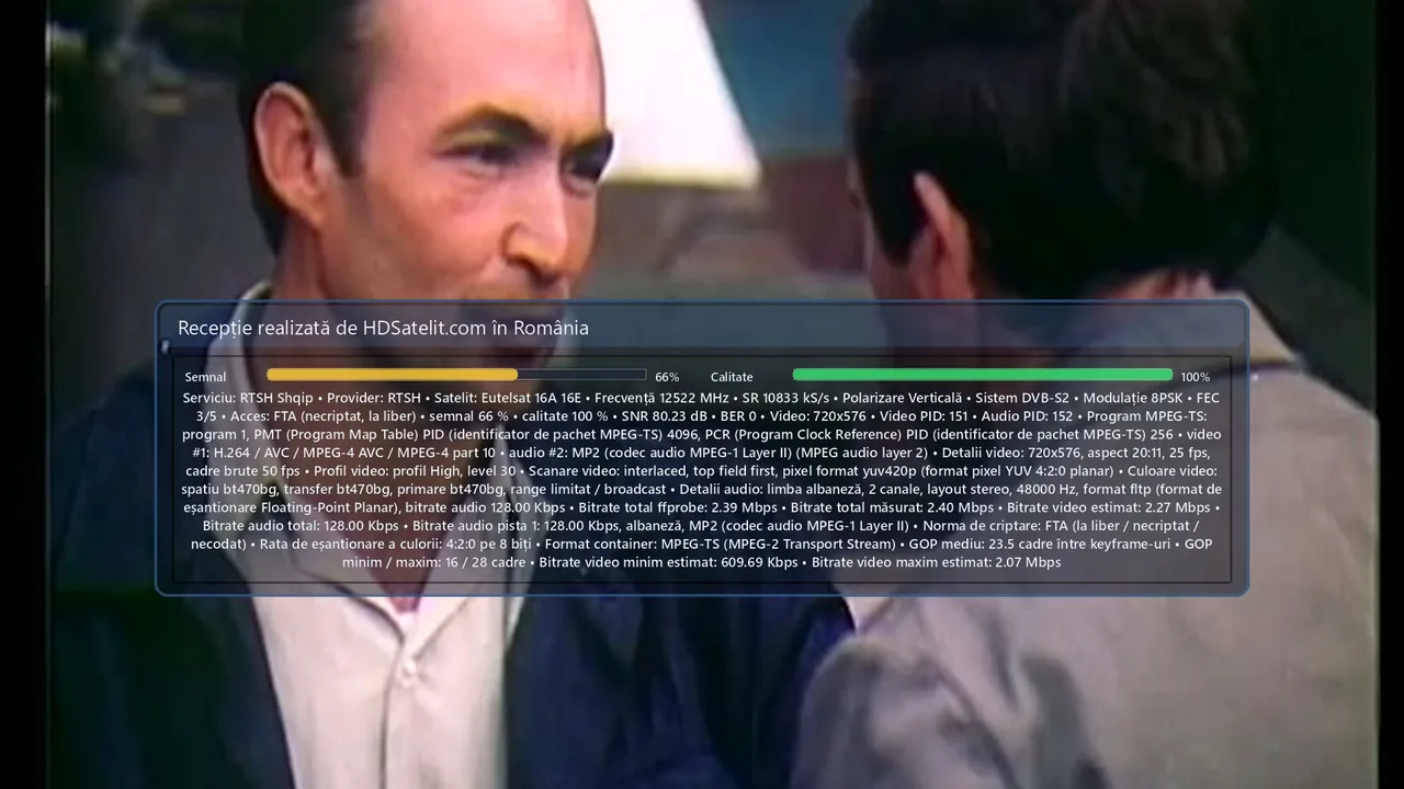 RTSH Shqip, canalul albanez de filme și cultură, găsit la liber pe Eutelsat 16A